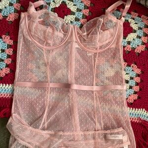 Victorias secret corset nightie set
